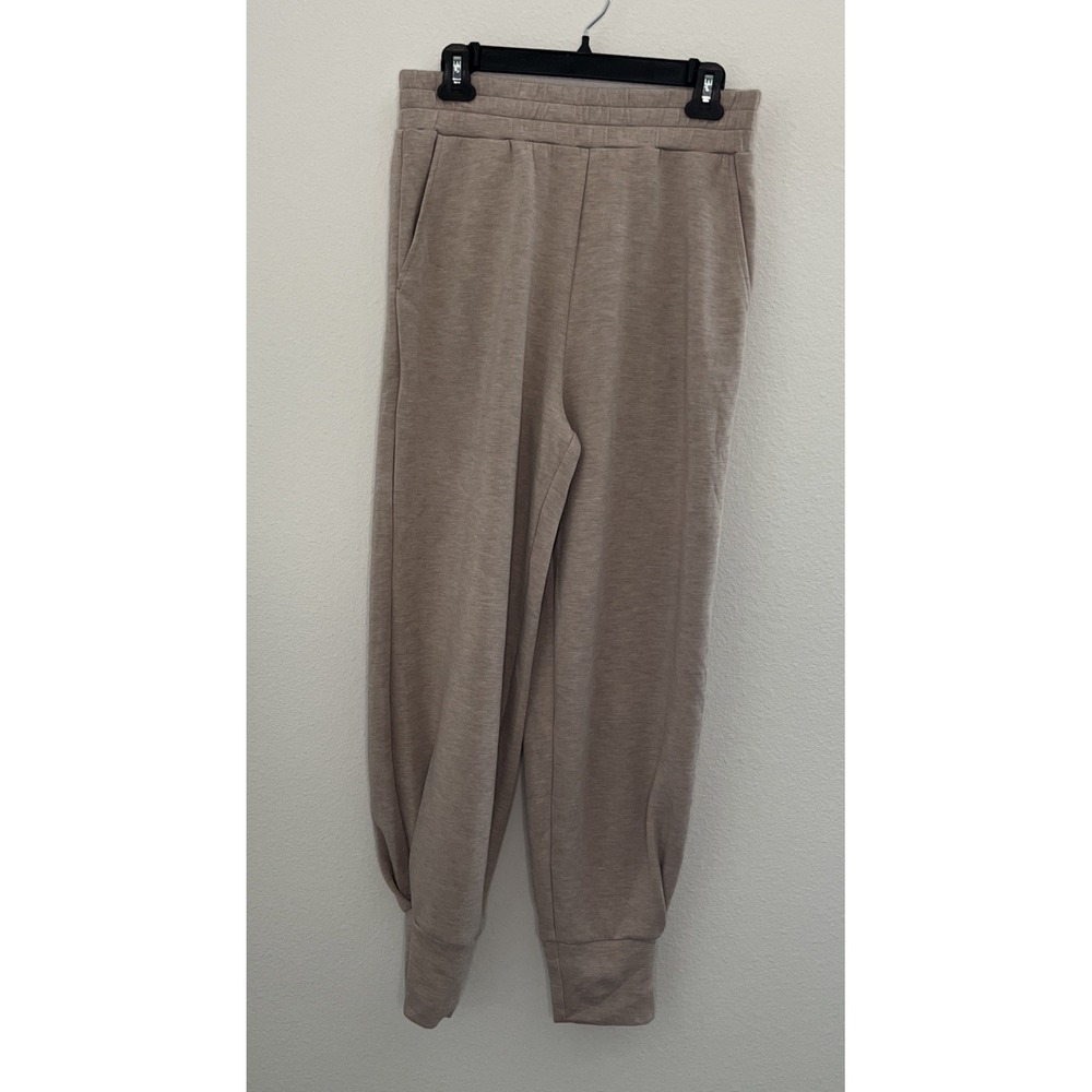 Varley Women M  The Relaxed Pant 27.5 Doublesoft Sweatpants Joggers Beige Comfy